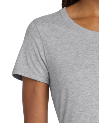 Closeup of a SL04 Hanes Junior Fit Nano-T