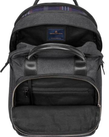 Closeup of a BB18821 Brooks Brothers® Grant Dual-Handle Backpack