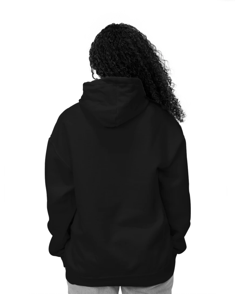 Image of a model wearing a 993M Jerzees Full Zip Hood