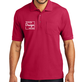 K500P Port Authority Silk Touch Polo with Pocket