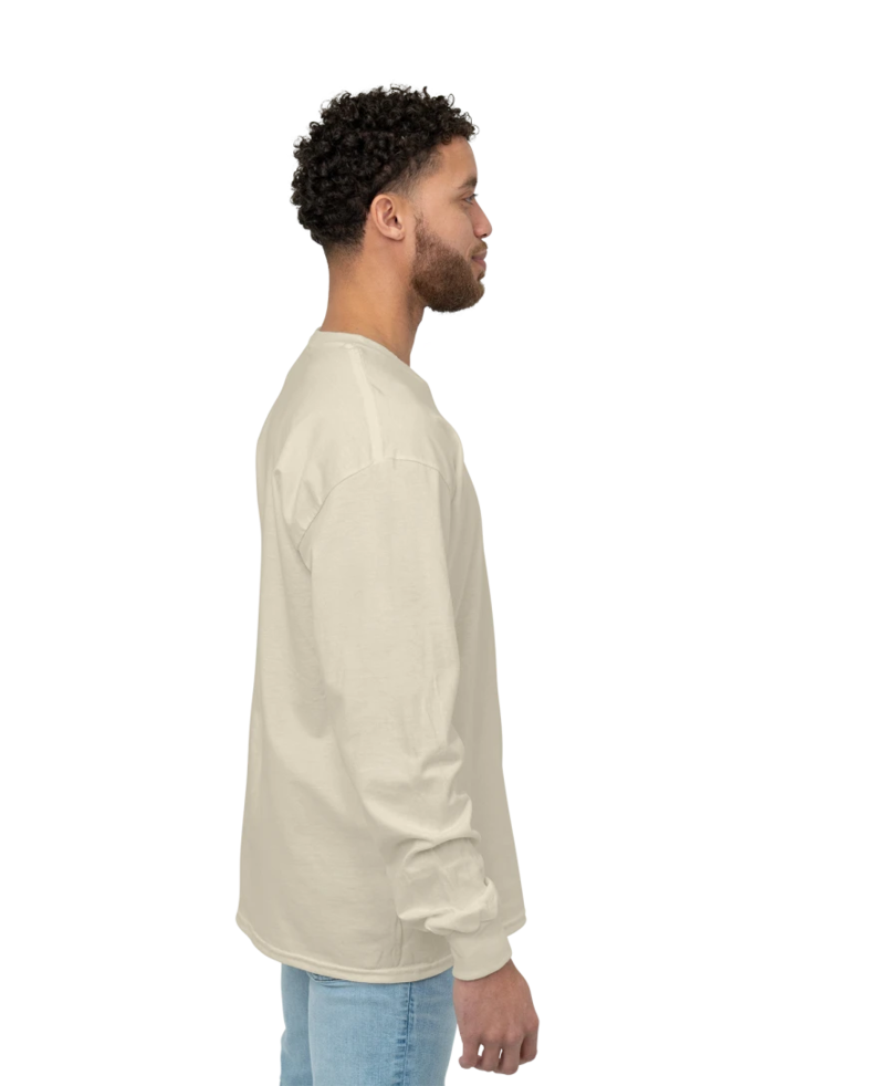 Image of a model wearing a 2400 Gildan Ultra Cotton Long Sleeve
