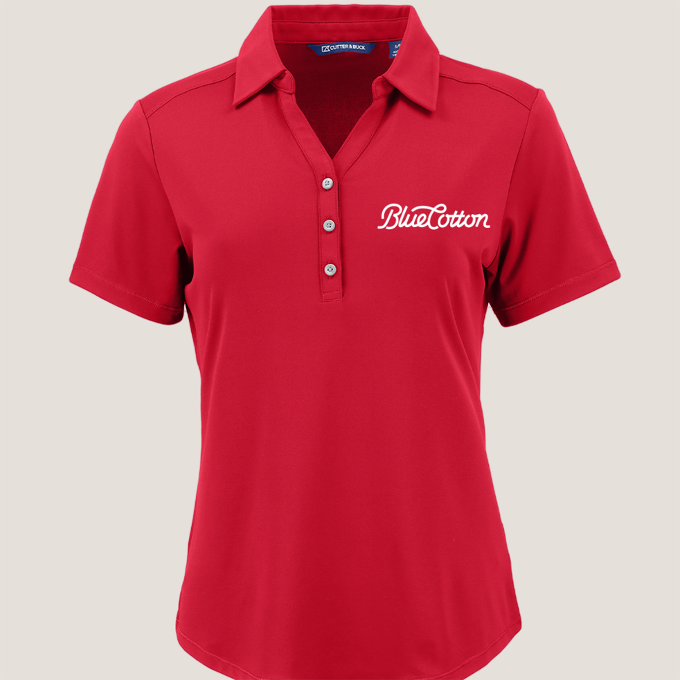 Image of LCK00199 Cutter & Buck Forge Eco Stretch Recycled Womens Short Sleeve Polo