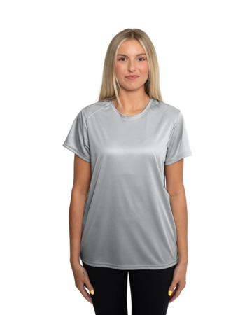 Model wearing a Badger Sport BD4160 Ladies' Core Tee