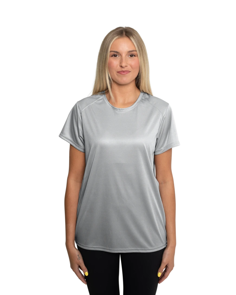 Image of a model wearing a Badger Sport BD4160 Ladies' Core Tee