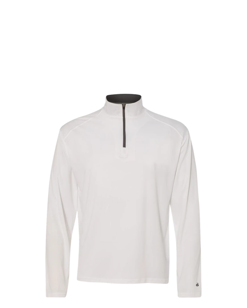 Image of a model wearing a 4102 Badger B-Core 1/4 Zip Pullover