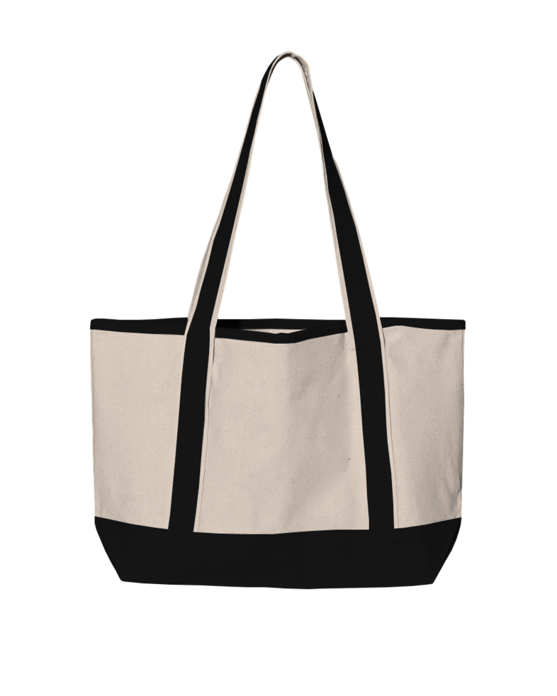 Image of a model wearing a Q125800 Q-Tees 20L Small Deluxe Tote