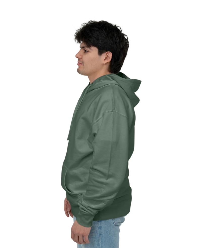 Image of a model wearing a SS4500 Independent Trading Co. Midweight Hooded Sweatshirt