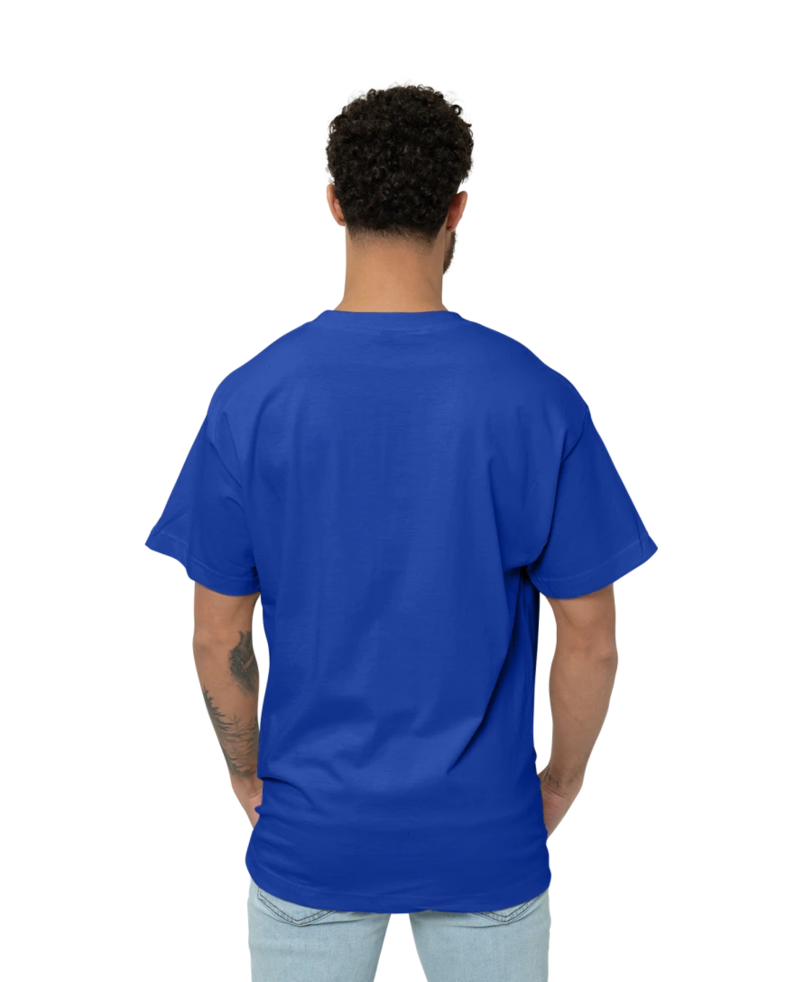 Image of a model wearing a 5180 Hanes Beefy-T
