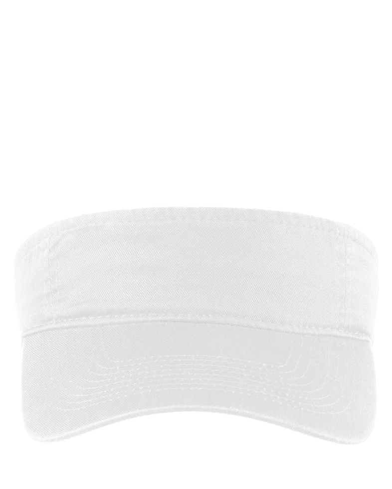 Image of a model wearing a CP45 Port & Company Fashion Visor