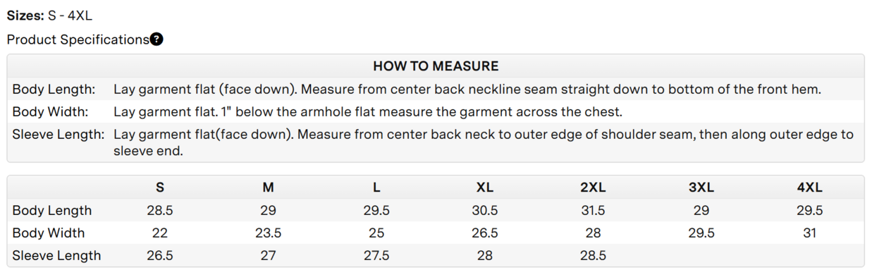 Size chart for a 1359386 Under Armour Men's Team Legacy Jacket