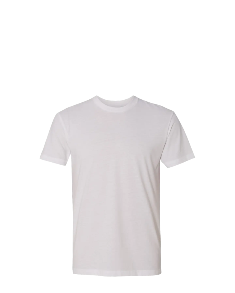 Image of a model wearing a 6410 Next Level Unisex Sueded T-Shirt