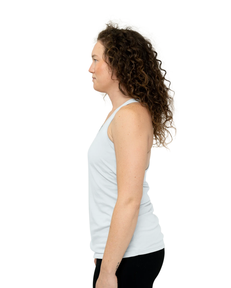 Image of a model wearing a Next Level 1533 Ladies Ideal Racerback Tank