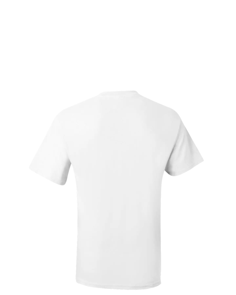 Image of a model wearing a 5190 Hanes Beefy-T with Pocket