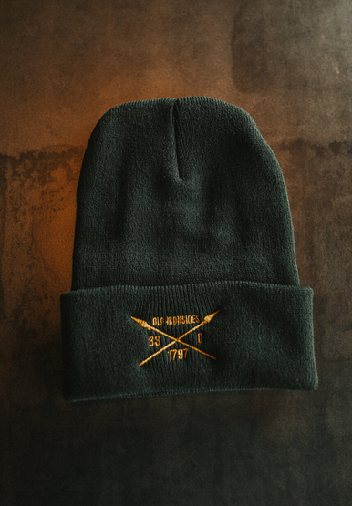 Customer wearing a CP90 Port & Company Knit Cap