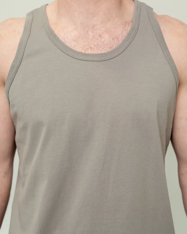 Closeup of a GDH300 ComfortWash by Hanes Garment-Dyed Unisex Tank Top