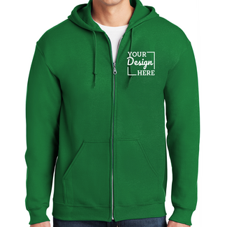 Hoodies:  18600 Gildan Heavy Blend Full Zip Hood