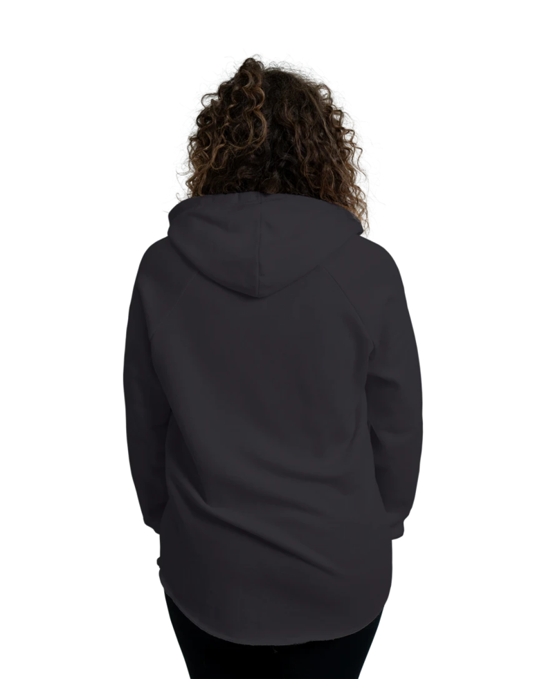 Image of a model wearing a PRM2500 Independent Trading Co. Women's Lightweight California Wave Wash Hooded Sweatshirt