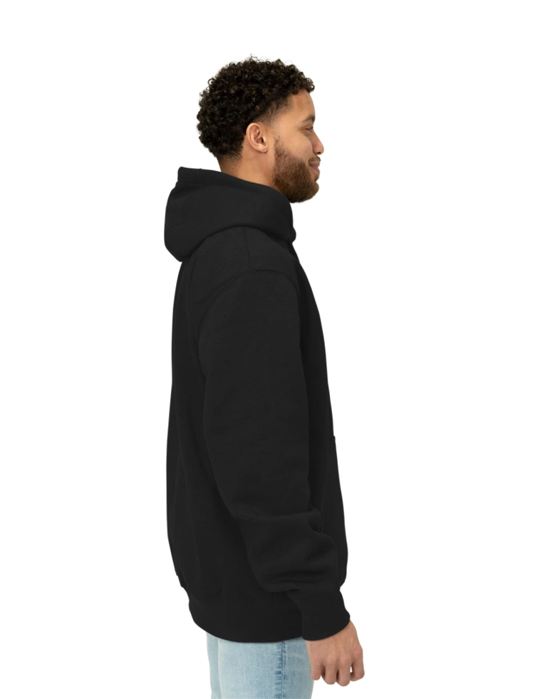 Image of a model wearing a CT100615 Carhartt Rain Defender Paxton Heavyweight Hooded Sweatshirt