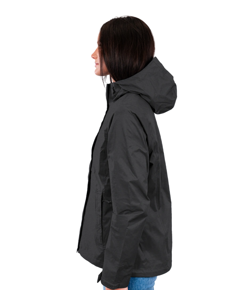 Image of a model wearing a NF0A3LH5 The North Face Womens DryVent Rain Jacket