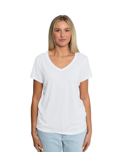 Sample image of DM1350L District Women's Perfect Tri-Blend V-Neck Tee