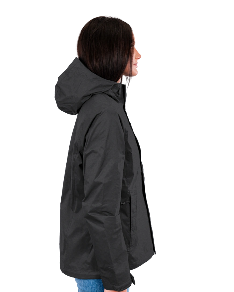 Image of a model wearing a NF0A3LH5 The North Face Womens DryVent Rain Jacket