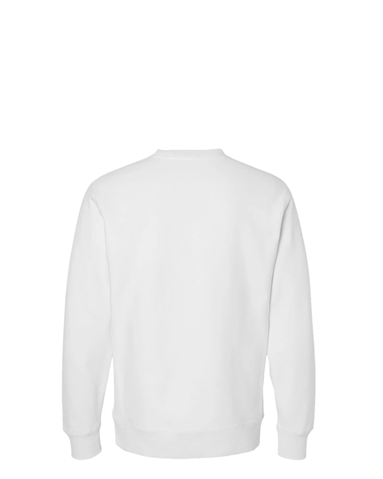 Image of a model wearing a IND5000C Independent Trading Co. Legend Premium Heavyweight Cross-Grain Crewneck Sweatshirt