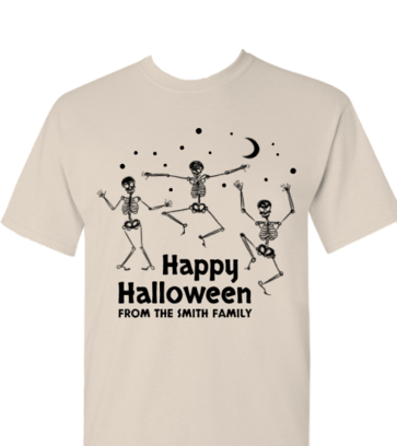 Happy Halloween Skeleton design idea