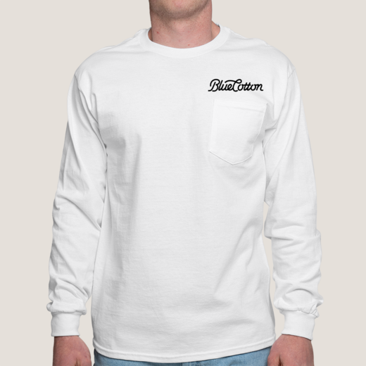 Sample image of 2410 Gildan Ultra Cotton Long Sleeve Pocket Tee