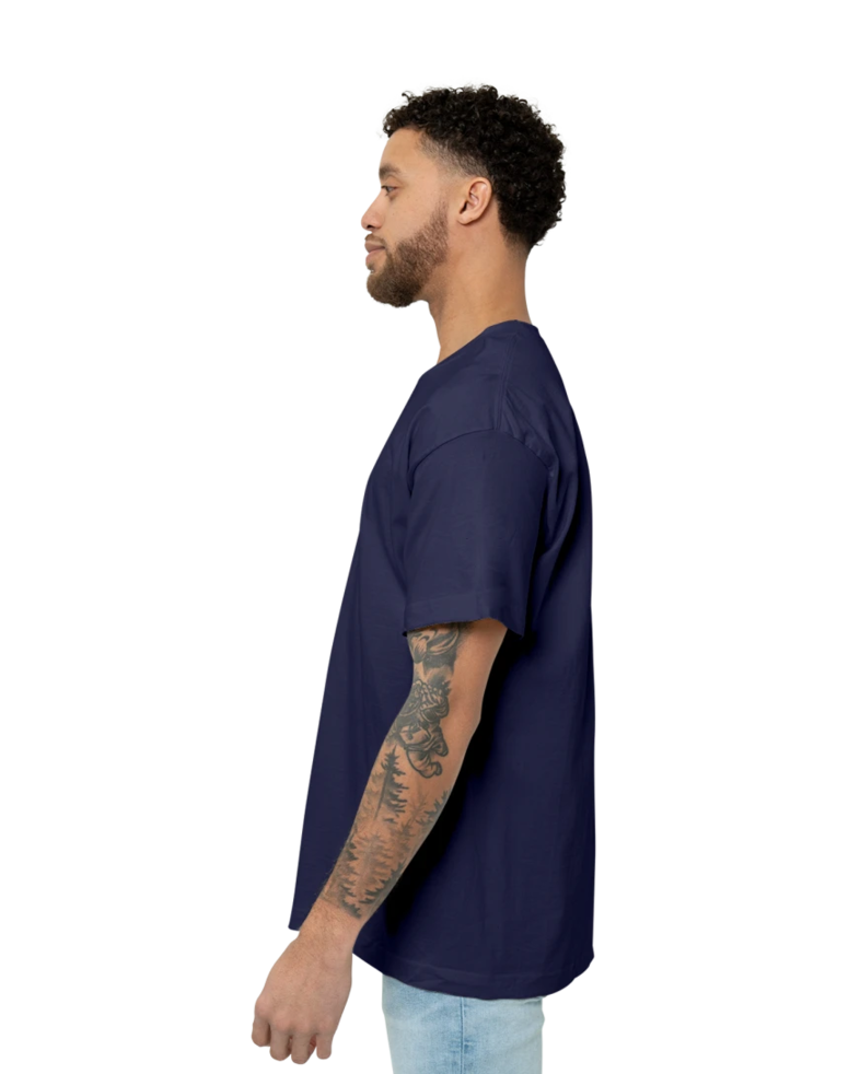 Image of a model wearing a 5180 Hanes Beefy-T