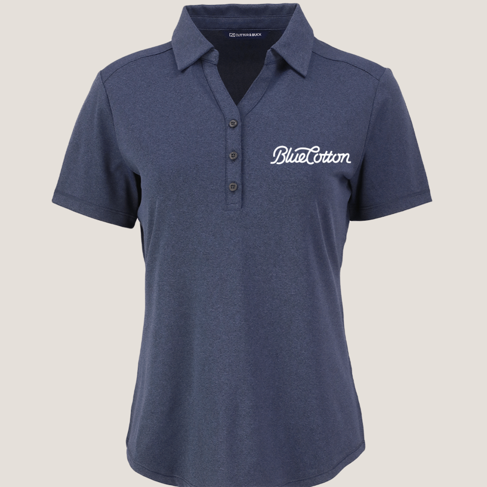 Image of LCK00199 Cutter & Buck Forge Eco Stretch Recycled Womens Short Sleeve Polo