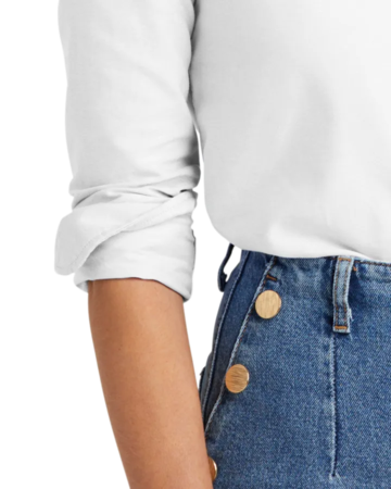 Closeup of a BB18005 Brooks Brothers® Women’s Casual Oxford Cloth Shirt