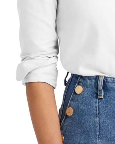 Closeup of a BB18005 Brooks Brothers® Women’s Casual Oxford Cloth Shirt