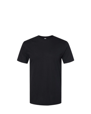 Model wearing a 64000CVC Gildan Softstyle CVC T-Shirt