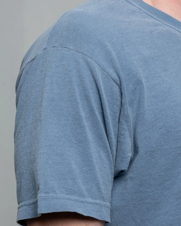 Closeup of a M&O 6500 Garment Dyed Adult Tee