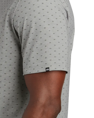 Closeup of a TM1MY403 TravisMathew Oceanside Geo Polo