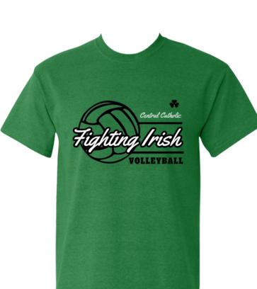 Fighting Irish Volleyball design idea
