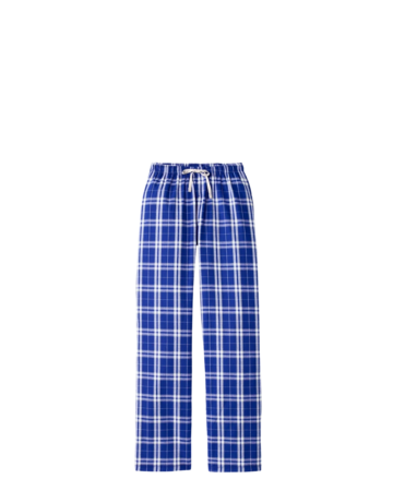 Model wearing a DT2800 District Women's Flannel Plaid Pant
