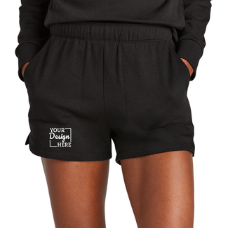 Women's Shorts:  DT1309 District® Women’s Perfect Tri® Fleece Short