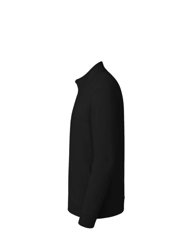 Image of a model wearing a TM1MU420 TravisMathew Newport Full-Zip Fleece