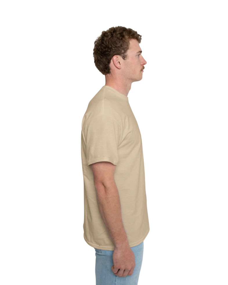 Image of a model wearing a 2300 Gildan Ultra Cotton Pocket Tee