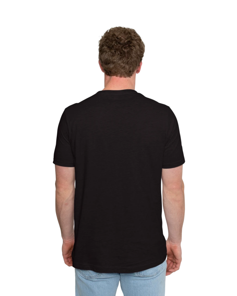 Image of a model wearing a 3001CVC Bella + Canvas Unisex CVC Jersey Tee