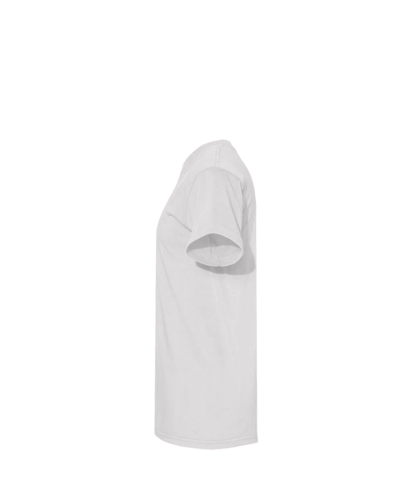 Image of a model wearing a 5100 Bayside USA-Made T-Shirt