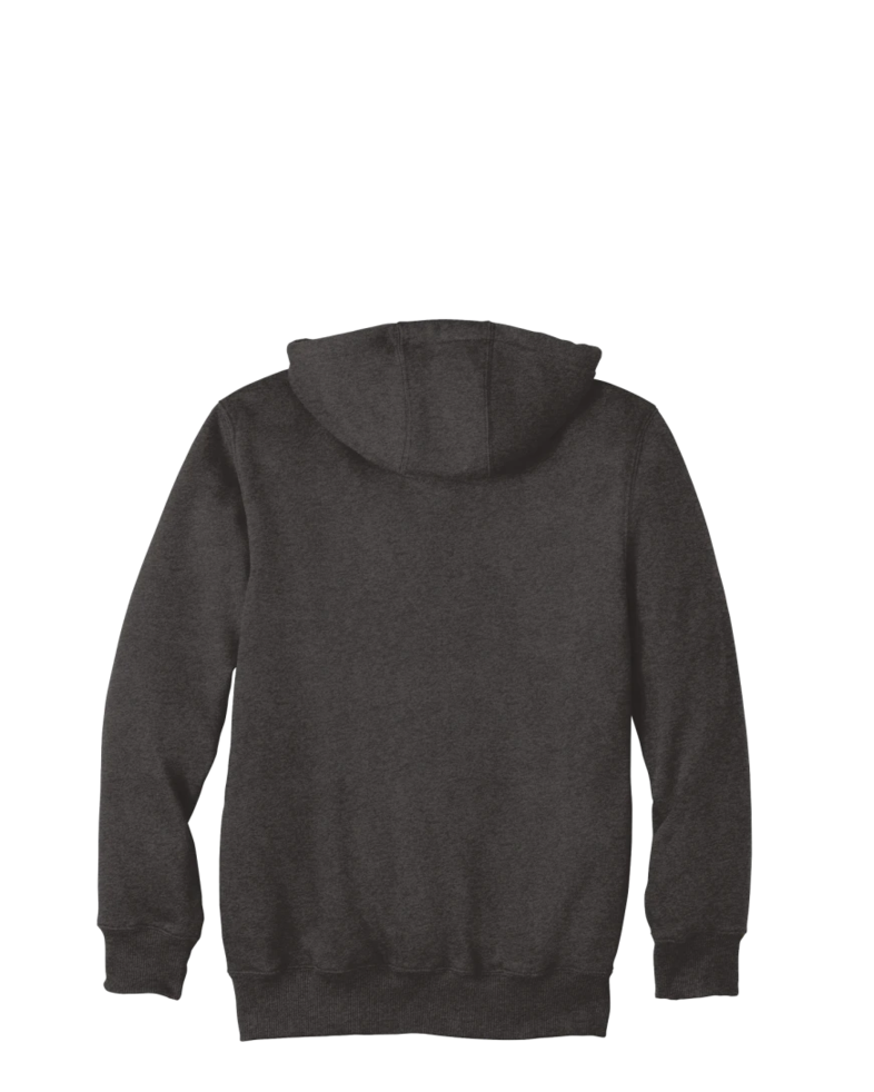 Image of a model wearing a CT100614 Carhartt Rain Defender Paxton Heavyweight Hooded Zip-Front Sweatshirt