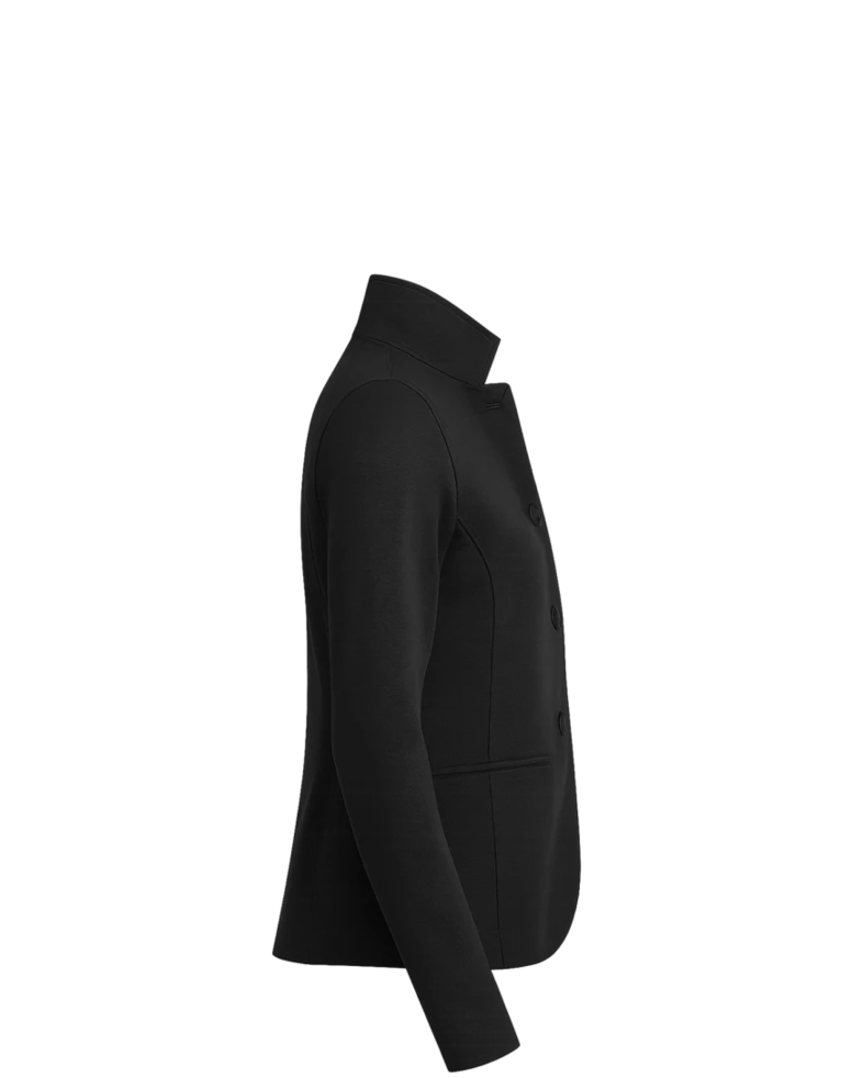 Image of a model wearing a BB18205 Brooks Brothers® Women’s Mid-Layer Stretch Button Jacket