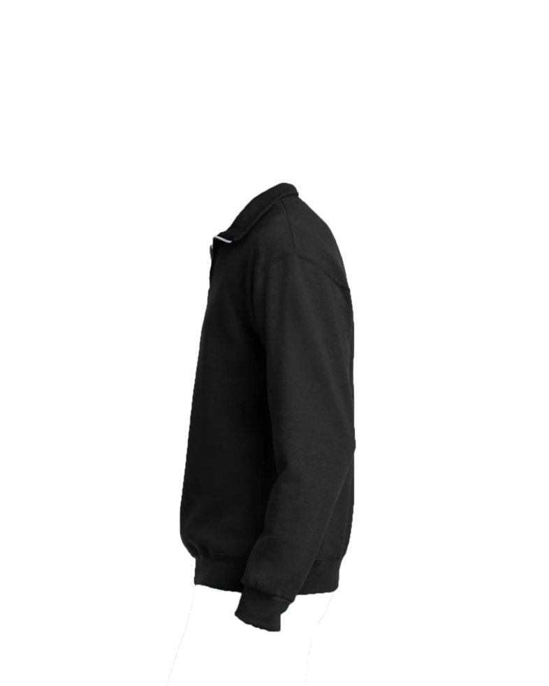 Image of a model wearing a 4528 Jerzees Super Sweats 50/50 Quarter-Zip Pullover