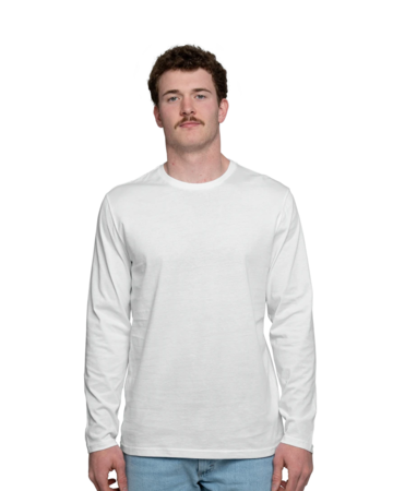 Model wearing a DT105 District Long Sleeve Tee