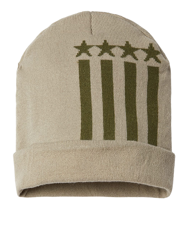 RK12 CAP AMERICA USA-Made Patriotic Cuffed Beanie