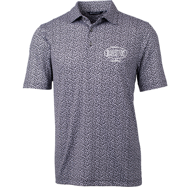 MCK01278 Cutter & Buck Pike Magnolia Print Stretch Men's Polo