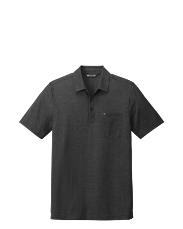 Model wearing a TM1MY404 TravisMathew Oceanside Heather Pocket Polo