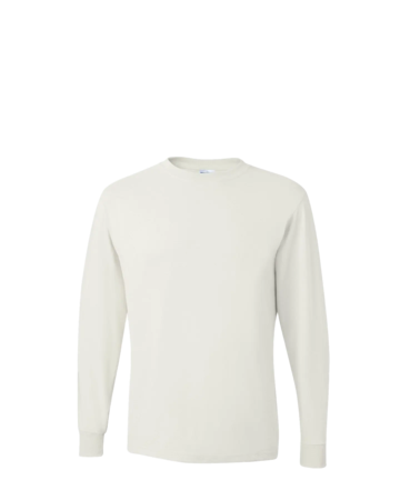Model wearing a 29LS Jerzees Long Sleeve Tee